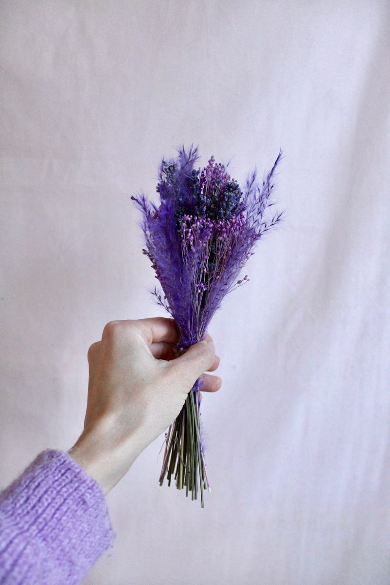 Vasenglück Trockenblumen Kleiner Trockenblumenstrauss „Lavendel-Liebe“ | Lila