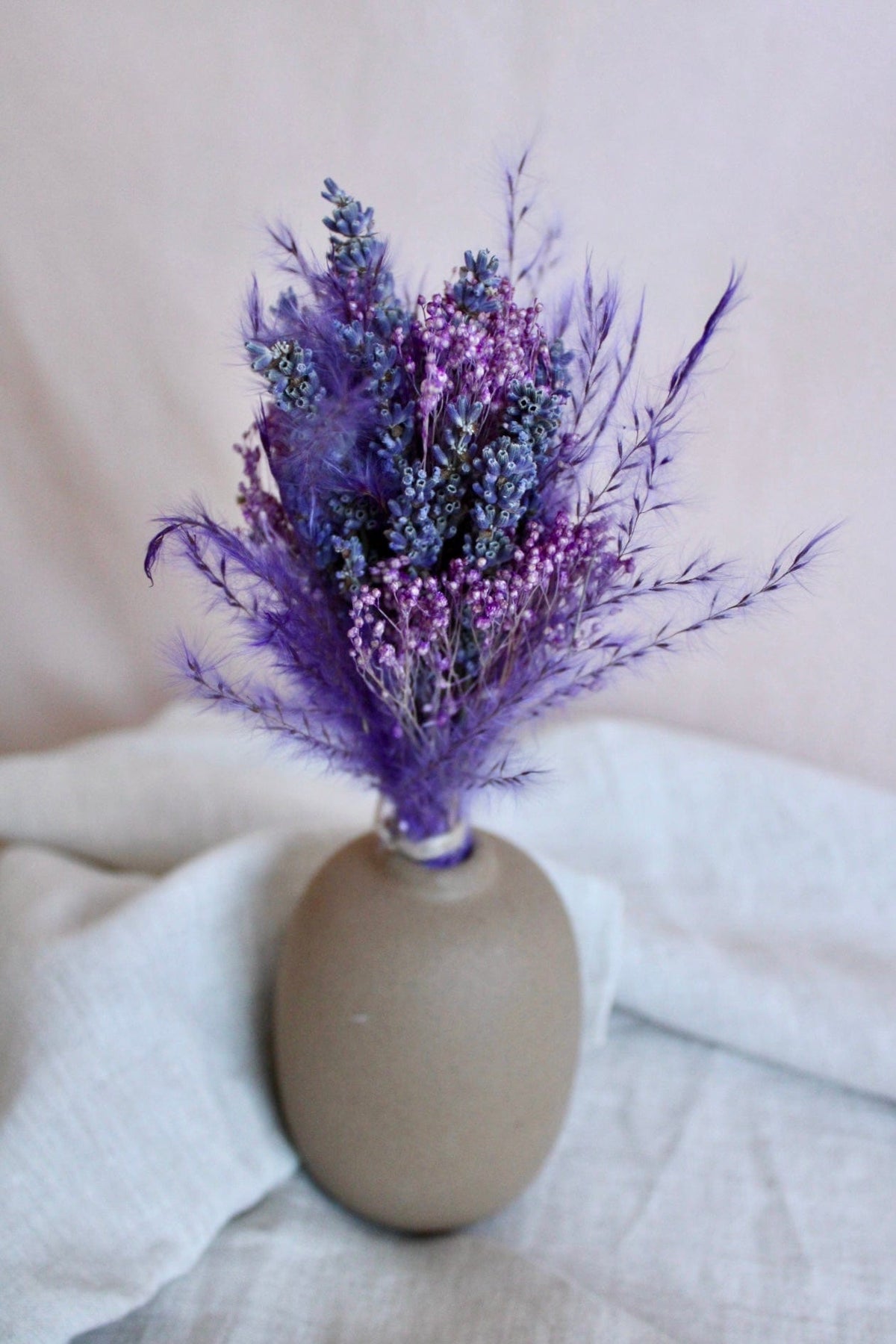 Vasenglück Trockenblumen Kleiner Trockenblumenstrauss „Lavendel-Liebe“ | Lila