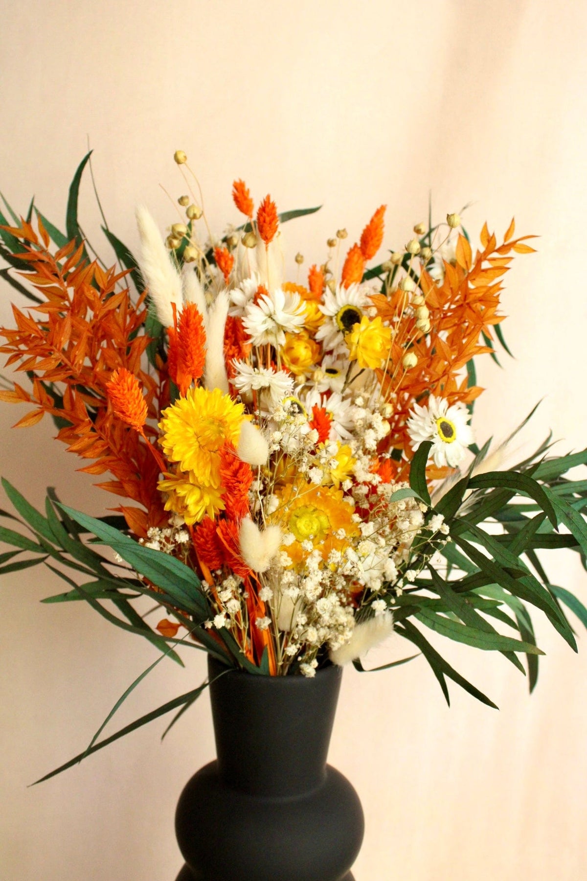 Vasenglück Trockenblumen Trockenblumenstrauss „No. 104“ mit Eukalyptus & Strohblumen