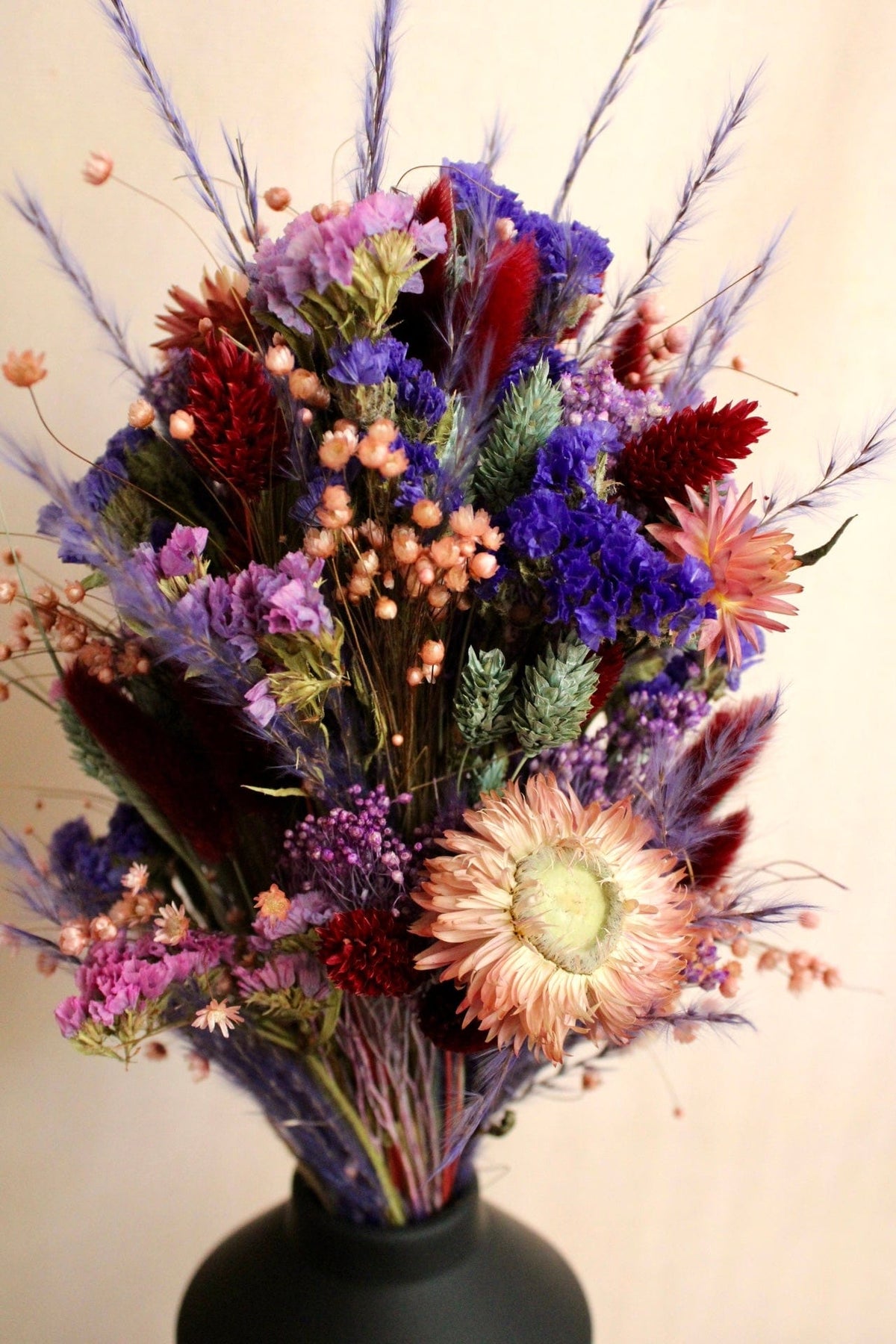 Vasenglück Trockenblumen Trockenblumenstrauss „No. 106“ mit Strohblumen & Strandflieder