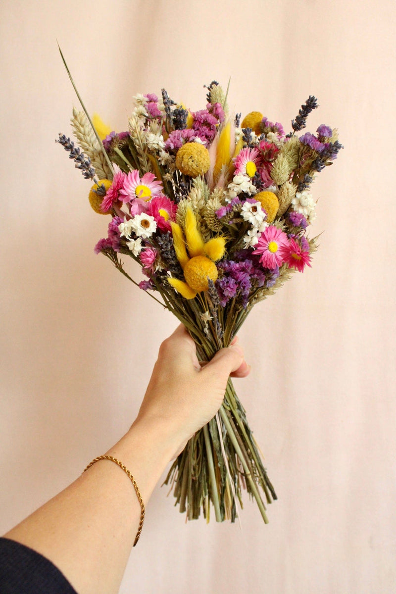 Vasenglück Trockenblumen Strauß ohne Vase Trockenblumenstrauss „No. 96“ mit Wiesenblumen in Bunt