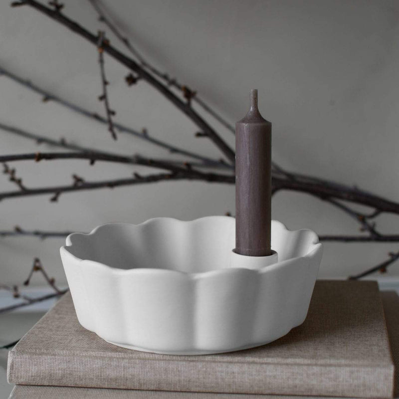 Kerzenhalter | Lidatorp Daisy Klein | Weiß Storefactory