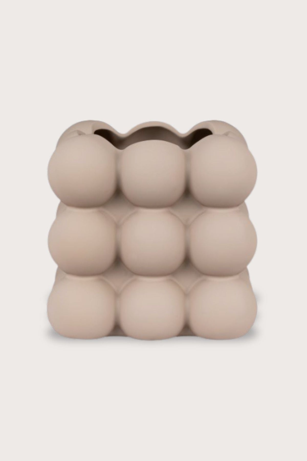 Blumentopf Greige 13cm - Bubbles