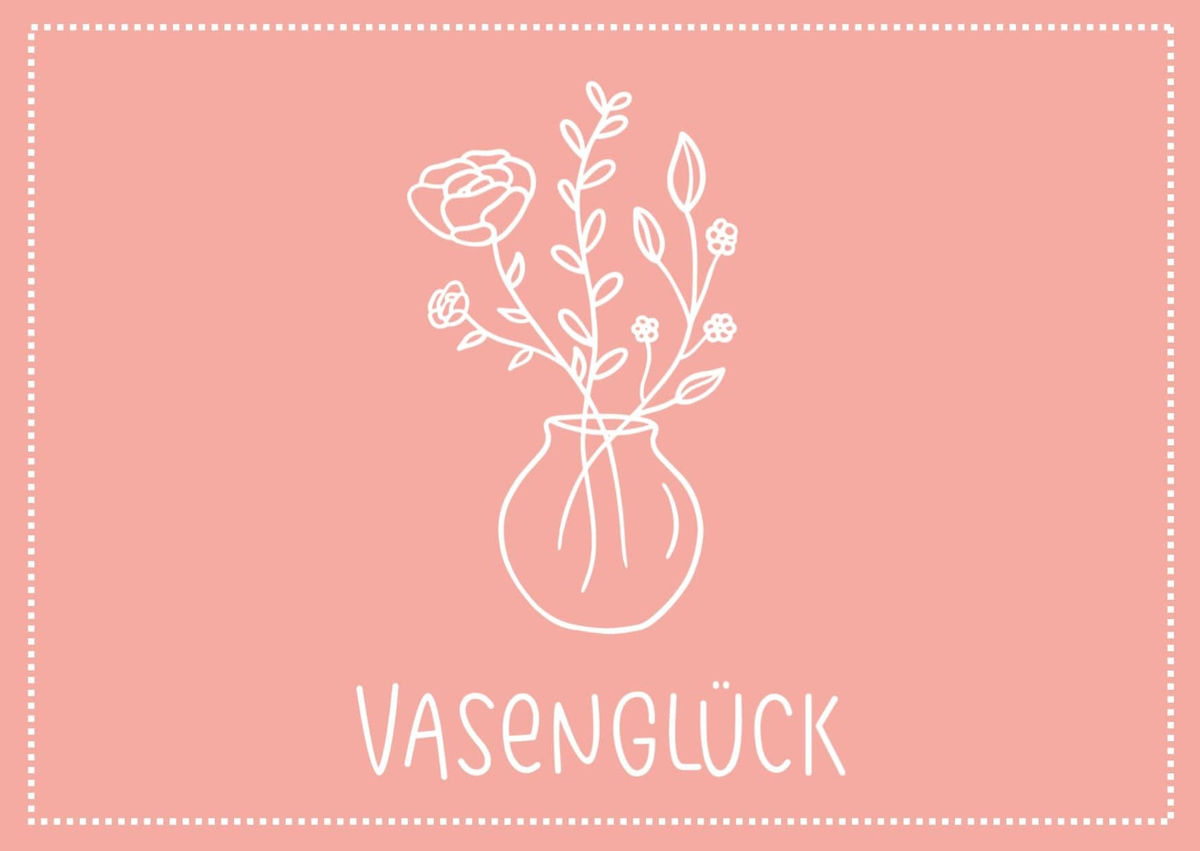 Vasenglück Grußkarte Grußkarte \"Logo\"