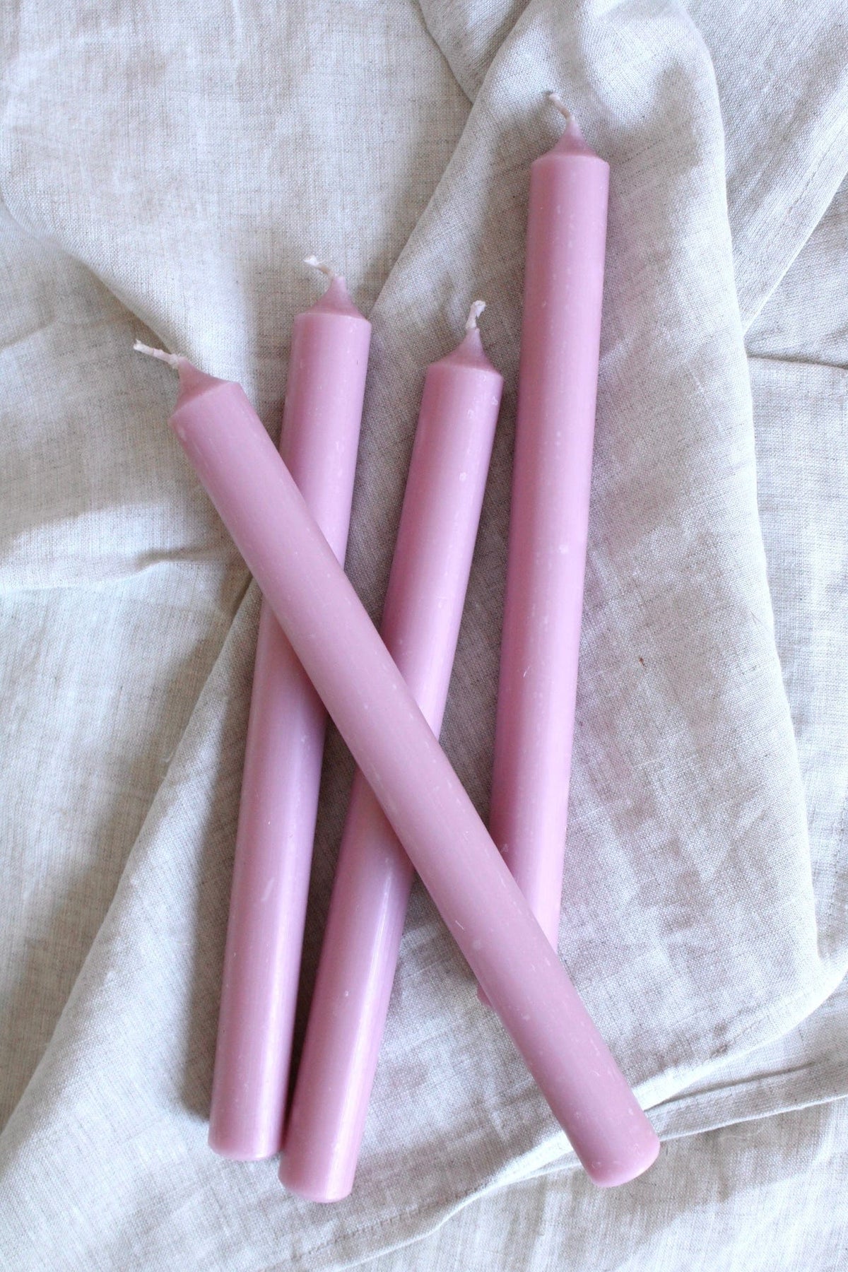 Vasenglück Kerze Stabkerzen ⌀2,3cm | 4 Stück | Rosa/Pink