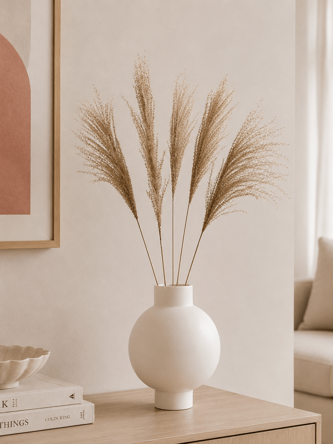 Vasenglück Pampasgras Miscanthus Deko Gras | Natur Braun