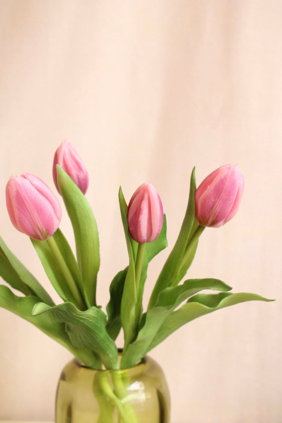Vasenglück Seidenblume Kunstblume Kleine Tulpe | Rosa/Violett