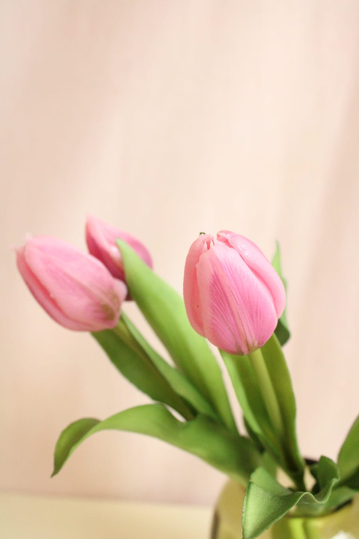 Vasenglück Seidenblume Kunstblume Kleine Tulpe | Rosa/Violett