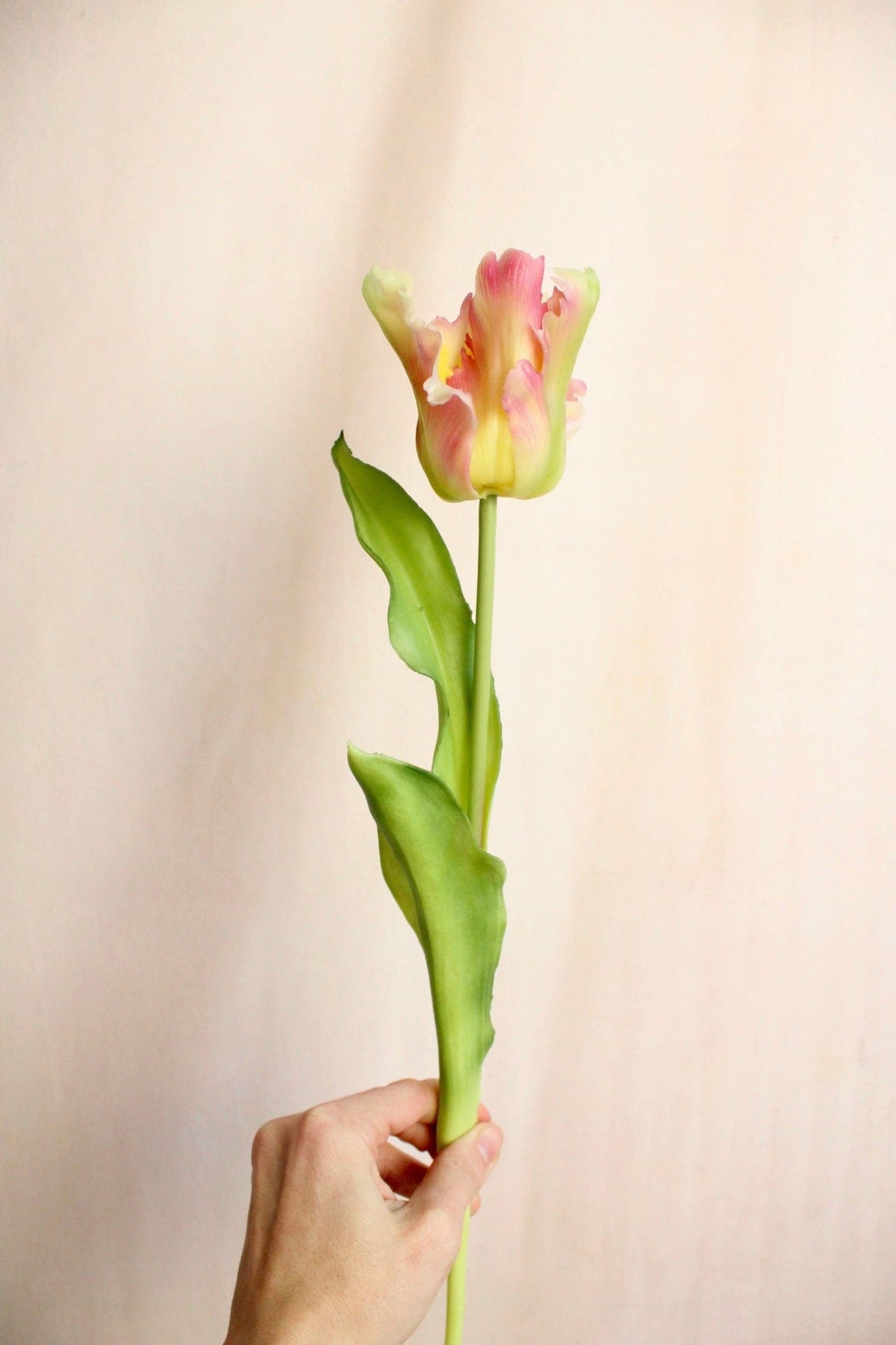 Vasenglück Seidenblume Kunstblume Papageien Tulpe | Pink Rosé Mix