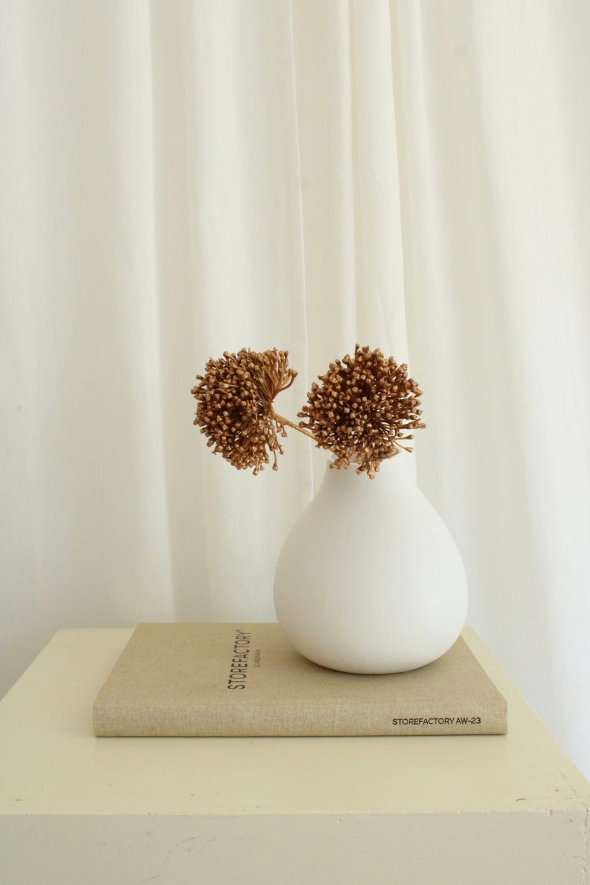 Kunstblume Roségold 26cm