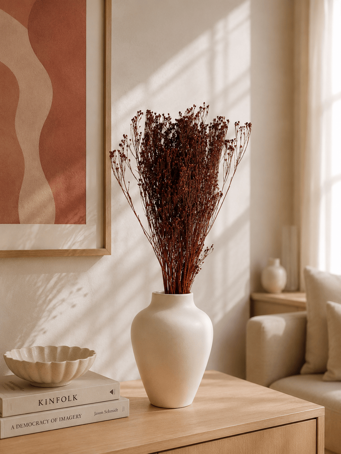 Vasenglück Trockenblumen Broom Bloom | Braun