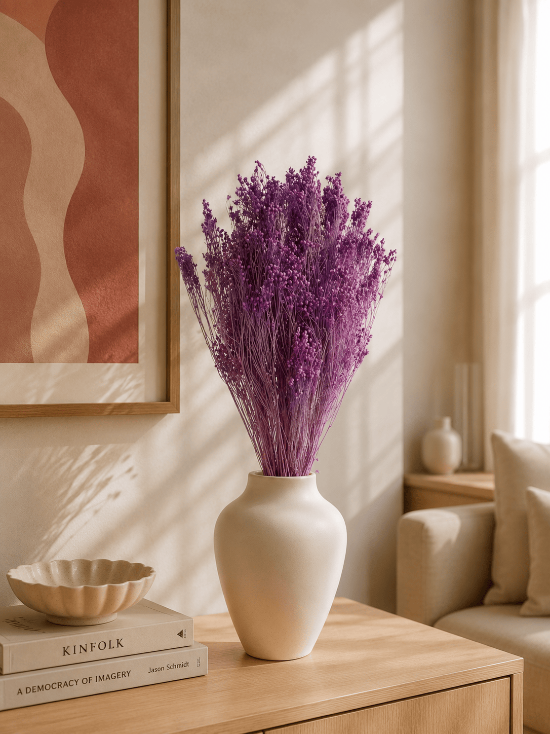Vasenglück Trockenblumen Broom Bloom | Dunkel Lila