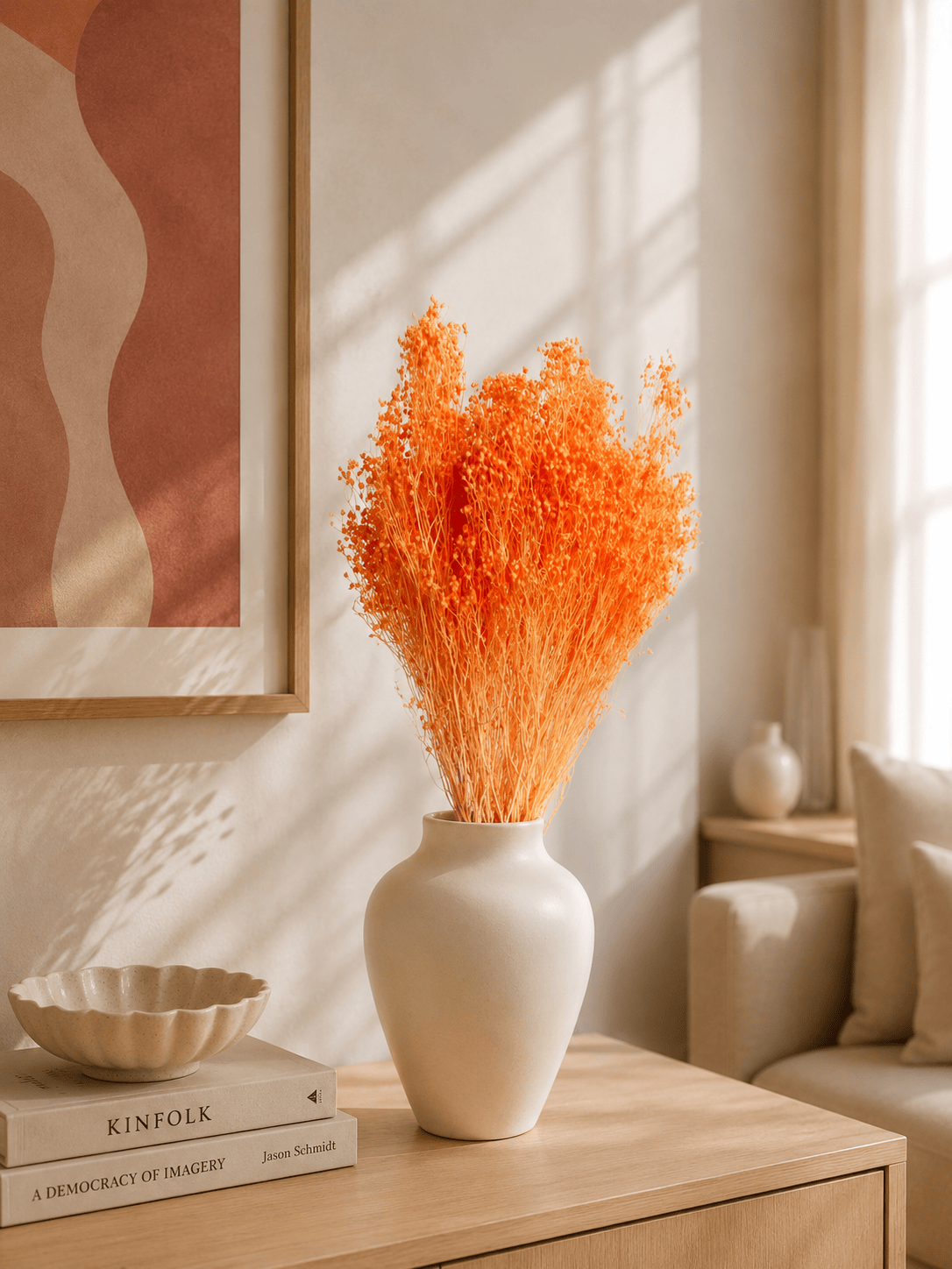 Vasenglück Trockenblumen Broom Bloom | Lachs
