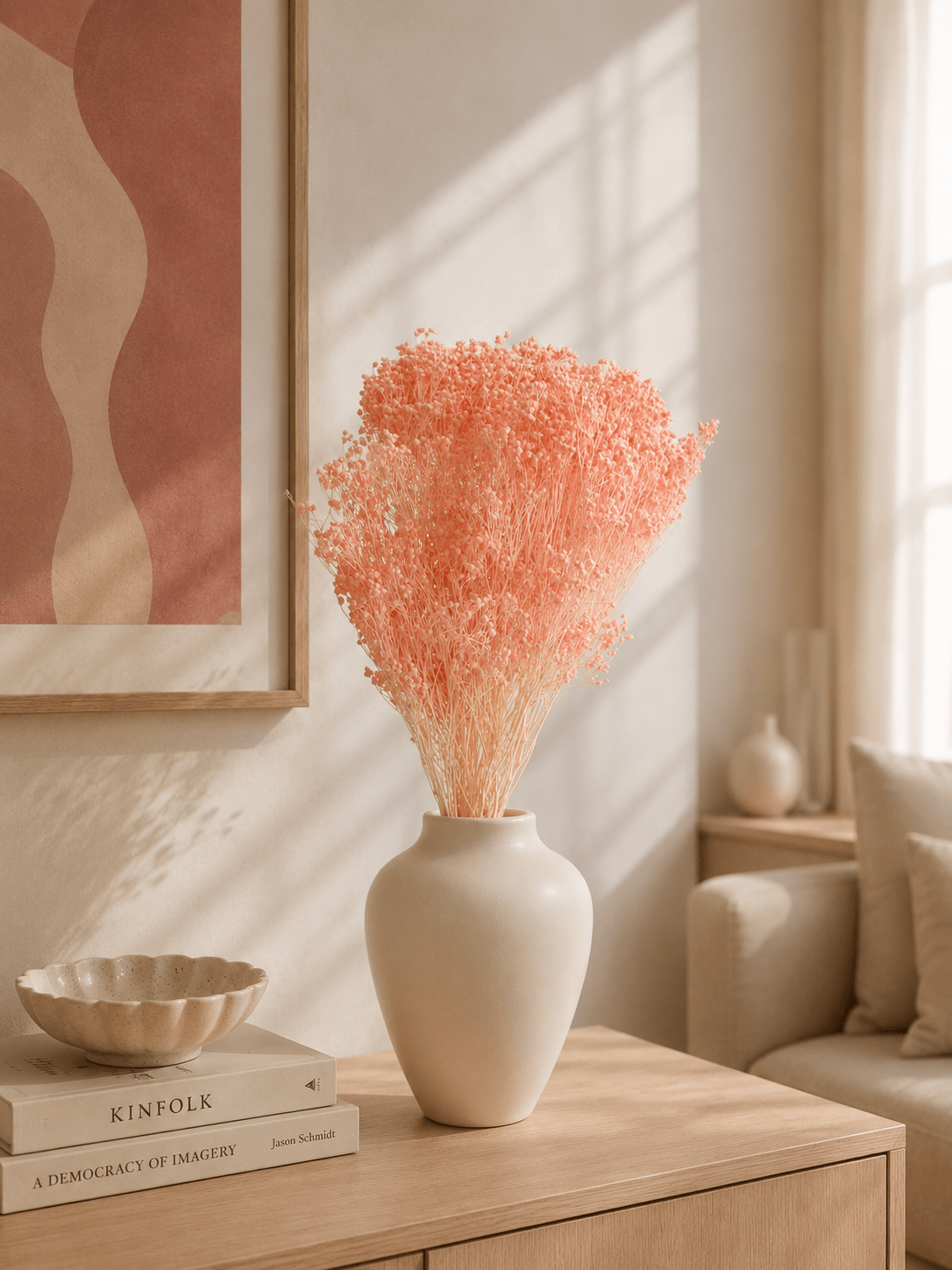 Vasenglück Trockenblumen Broom Bloom | Rosa