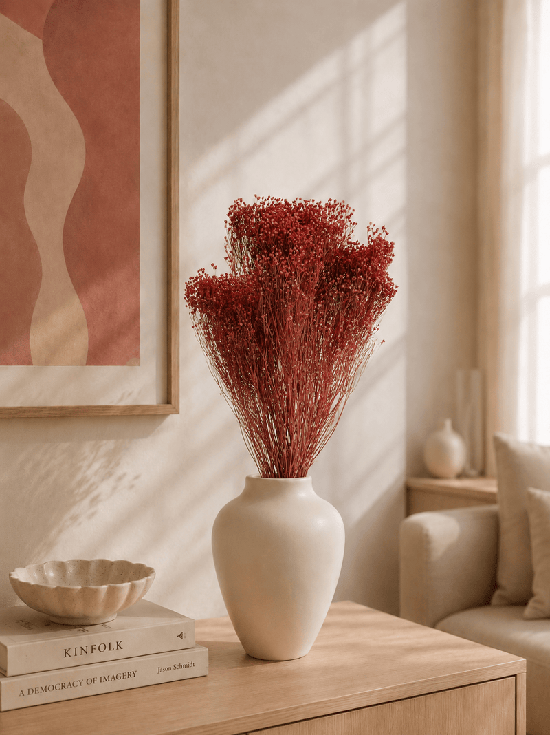 Vasenglück Trockenblumen Broom Bloom | Rotbraun