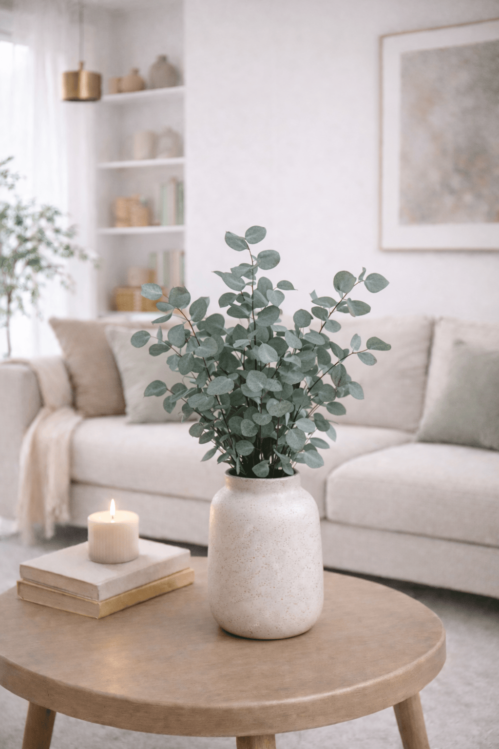 Vasenglück Trockenblumen Eukalyptus Cinerea konserviert | Grün