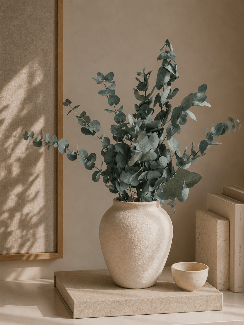 Vasenglück Trockenblumen Eukalyptus Cinerea konserviert | Grün