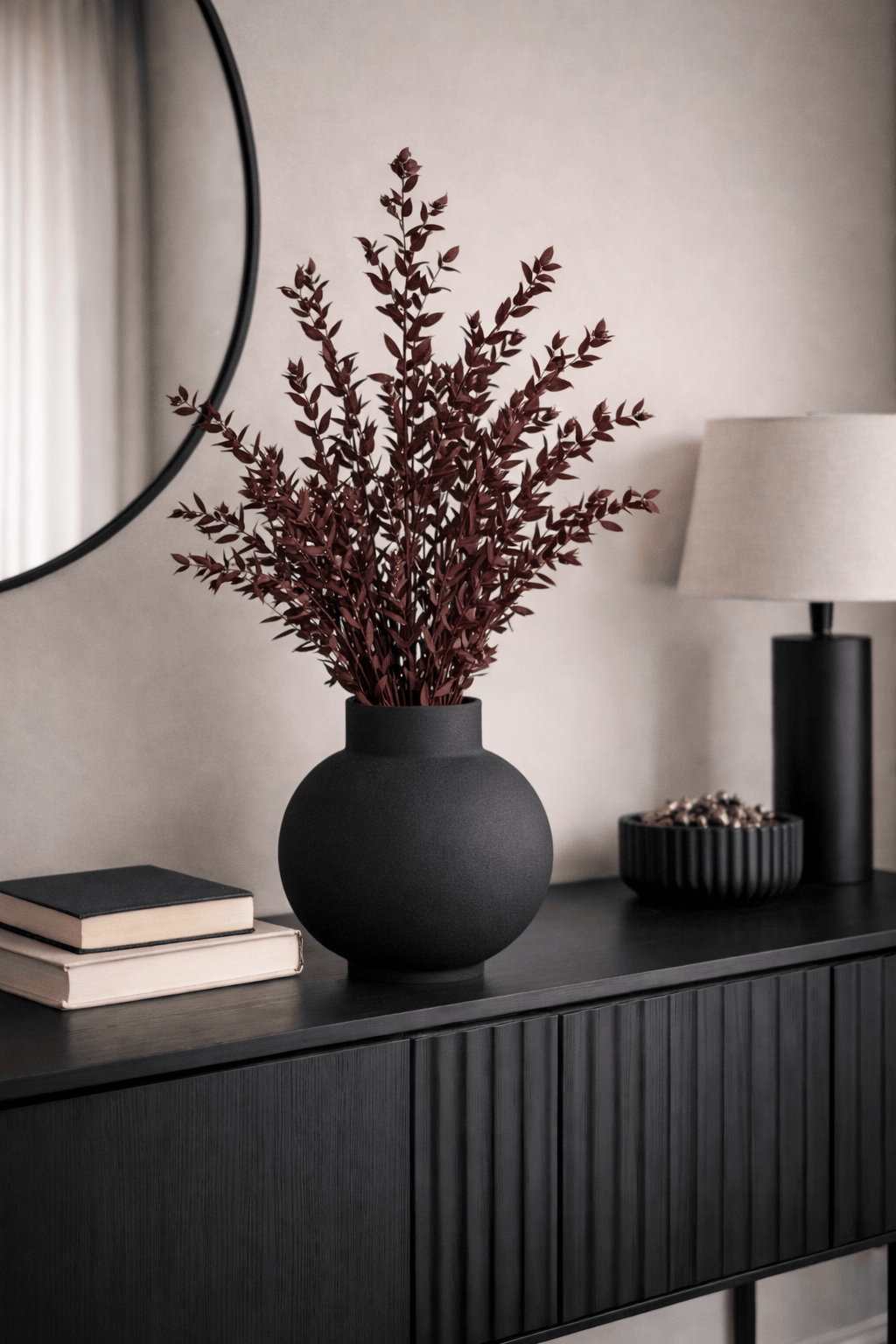 Vasenglück Trockenblumen Eukalyptus Parvi konserviert | Braunrot