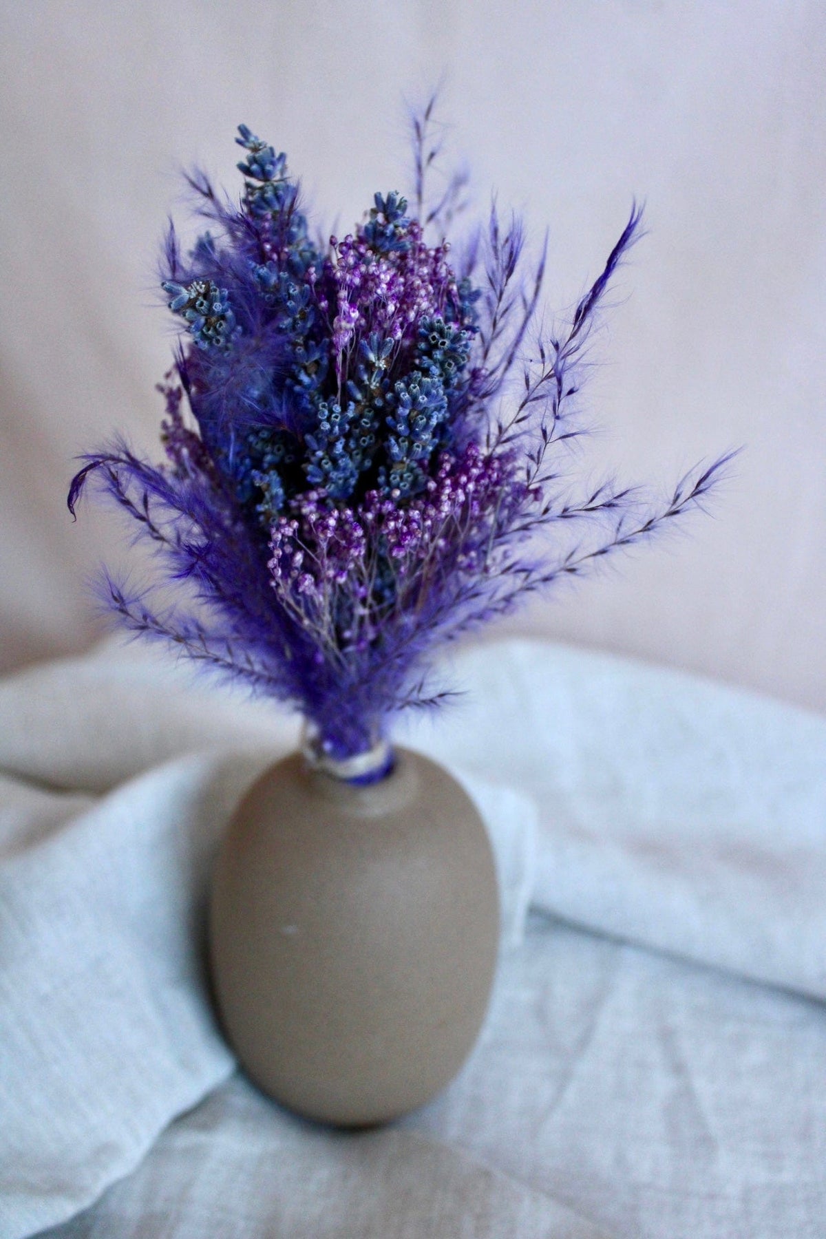 Vasenglück Trockenblumen Kleiner Trockenblumenstrauss „Lavendel-Liebe“ | Lila