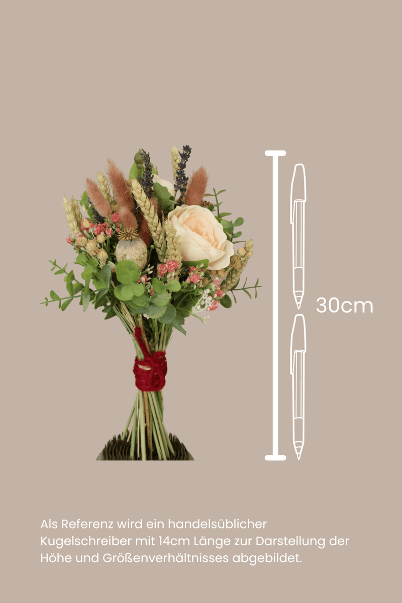 Vasenglück Trockenblumen Strauss "Trockenblumen & Kunstbumen" mit Lavendel und Rosen