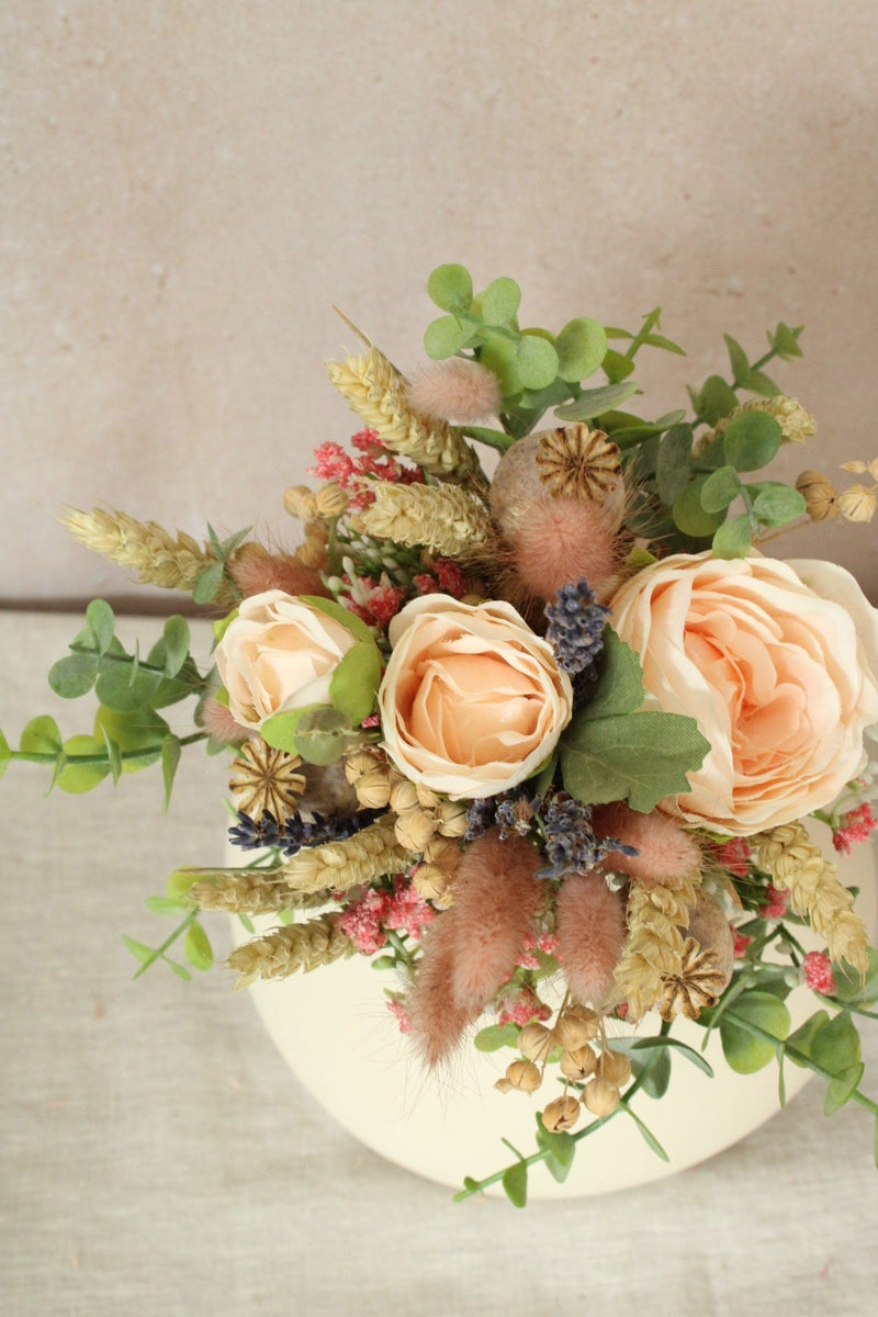 Vasenglück Trockenblumen Strauss "Trockenblumen & Kunstbumen" mit Lavendel und Rosen
