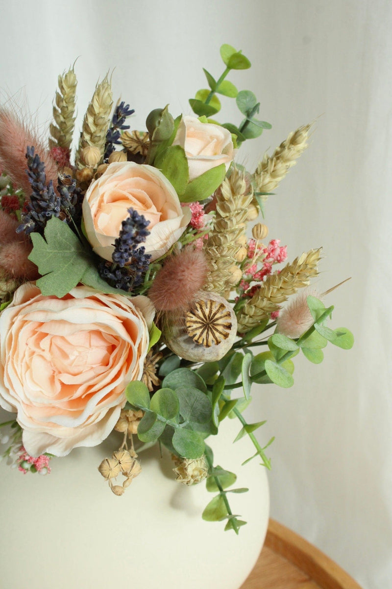Vasenglück Trockenblumen Strauss "Trockenblumen & Kunstbumen" mit Lavendel und Rosen