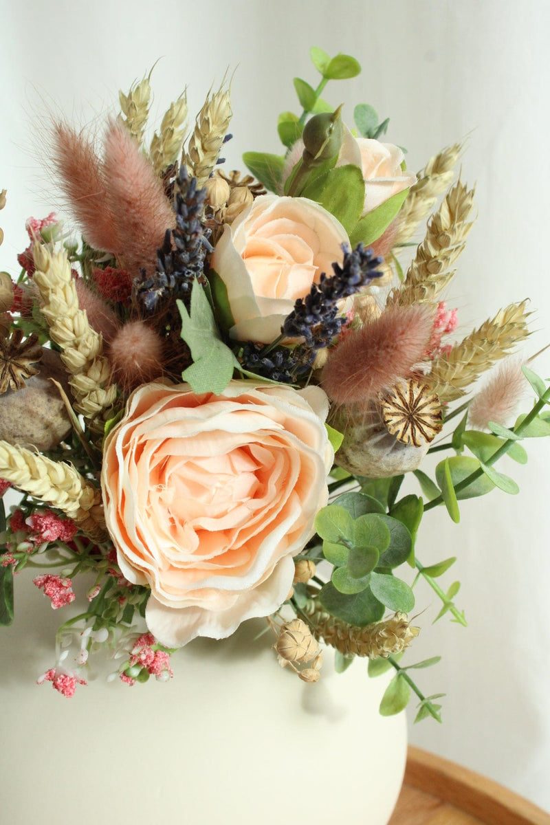 Vasenglück Trockenblumen Strauss "Trockenblumen & Kunstbumen" mit Lavendel und Rosen