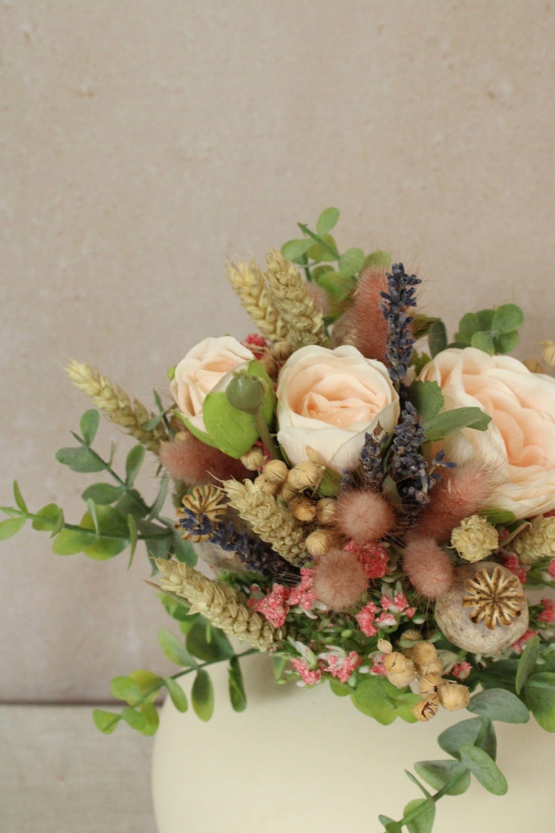 Vasenglück Trockenblumen Strauss "Trockenblumen & Kunstbumen" mit Lavendel und Rosen