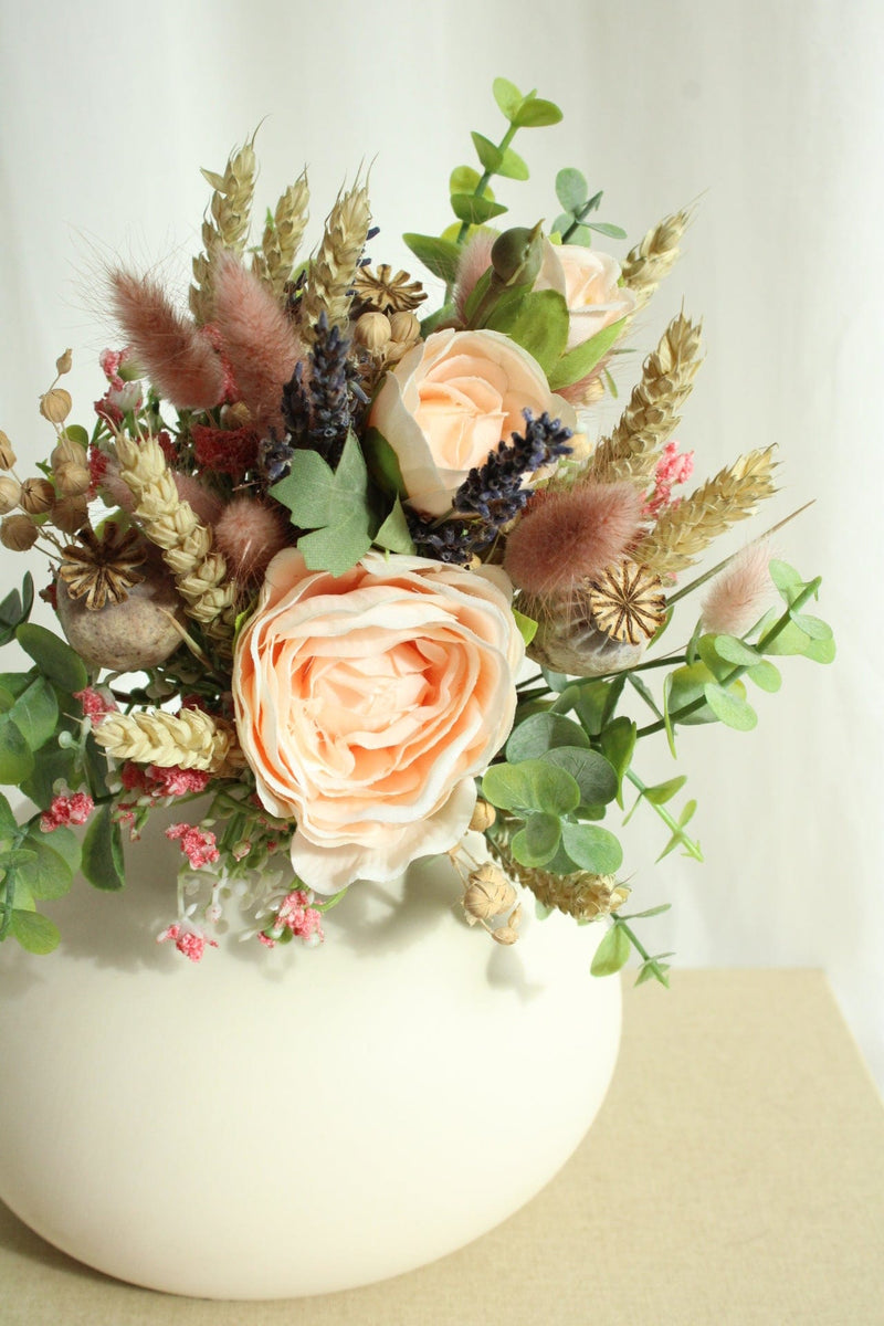Vasenglück Trockenblumen Strauss "Trockenblumen & Kunstbumen" mit Lavendel und Rosen