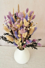 Vasenglück Trockenblumen Trockenblumenstrauß „No. 10“ in Lila mit Eukalyptus