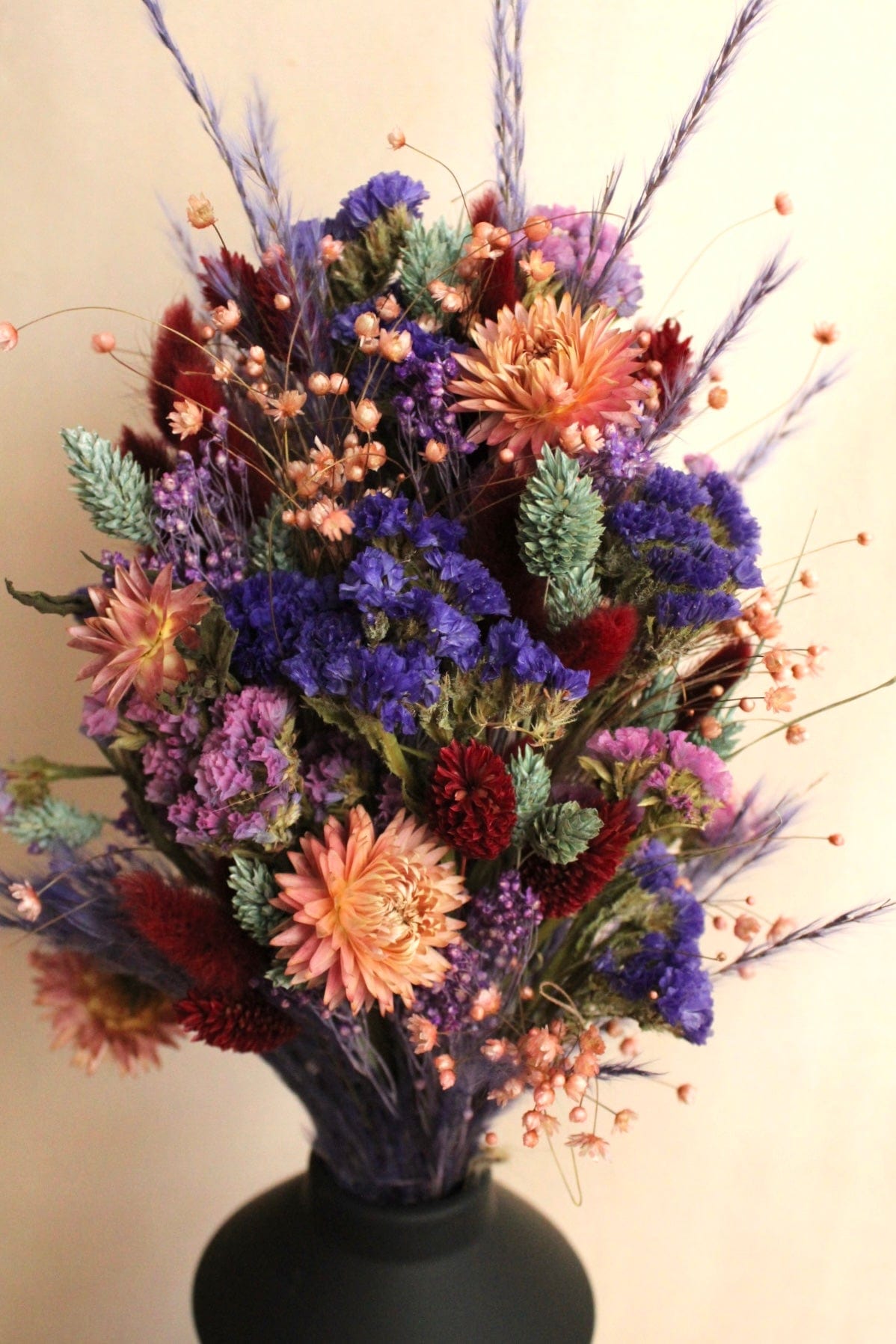 Vasenglück Trockenblumen Trockenblumenstrauss „No. 106“ mit Strohblumen & Strandflieder