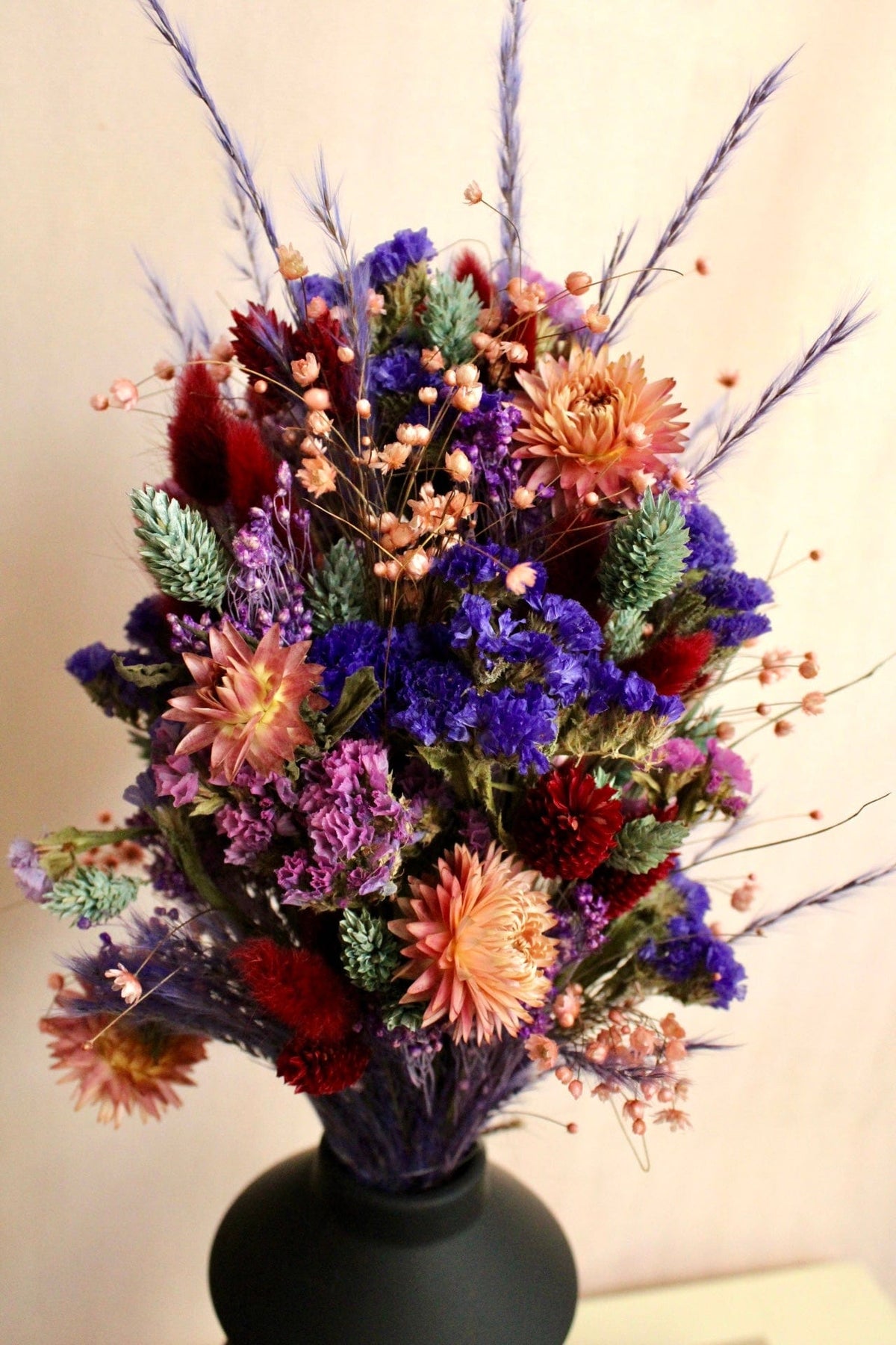 Vasenglück Trockenblumen Trockenblumenstrauss „No. 106“ mit Strohblumen & Strandflieder