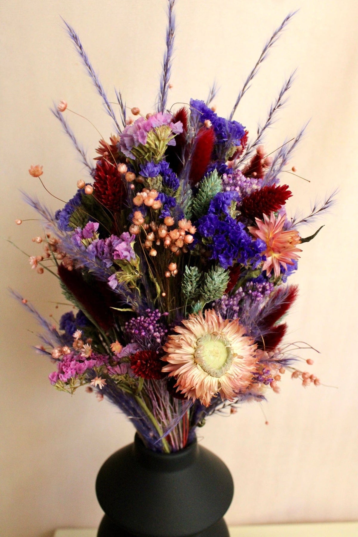 Vasenglück Trockenblumen Trockenblumenstrauss „No. 106“ mit Strohblumen & Strandflieder