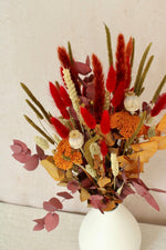 Vasenglück Trockenblumen Trockenblumenstrauß „No. 12“ in Rot und Orange