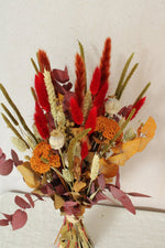 Vasenglück Trockenblumen Trockenblumenstrauß „No. 12“ in Rot und Orange