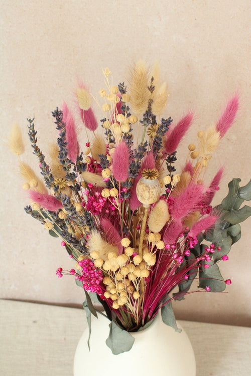 Vasenglück Trockenblumen Trockenblumenstrauß „No. 13“ mit Eukalyptus und Lavendel