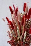 Vasenglück Trockenblumen Trockenblumenstrauß „No. 14“ in Rot und Rosa