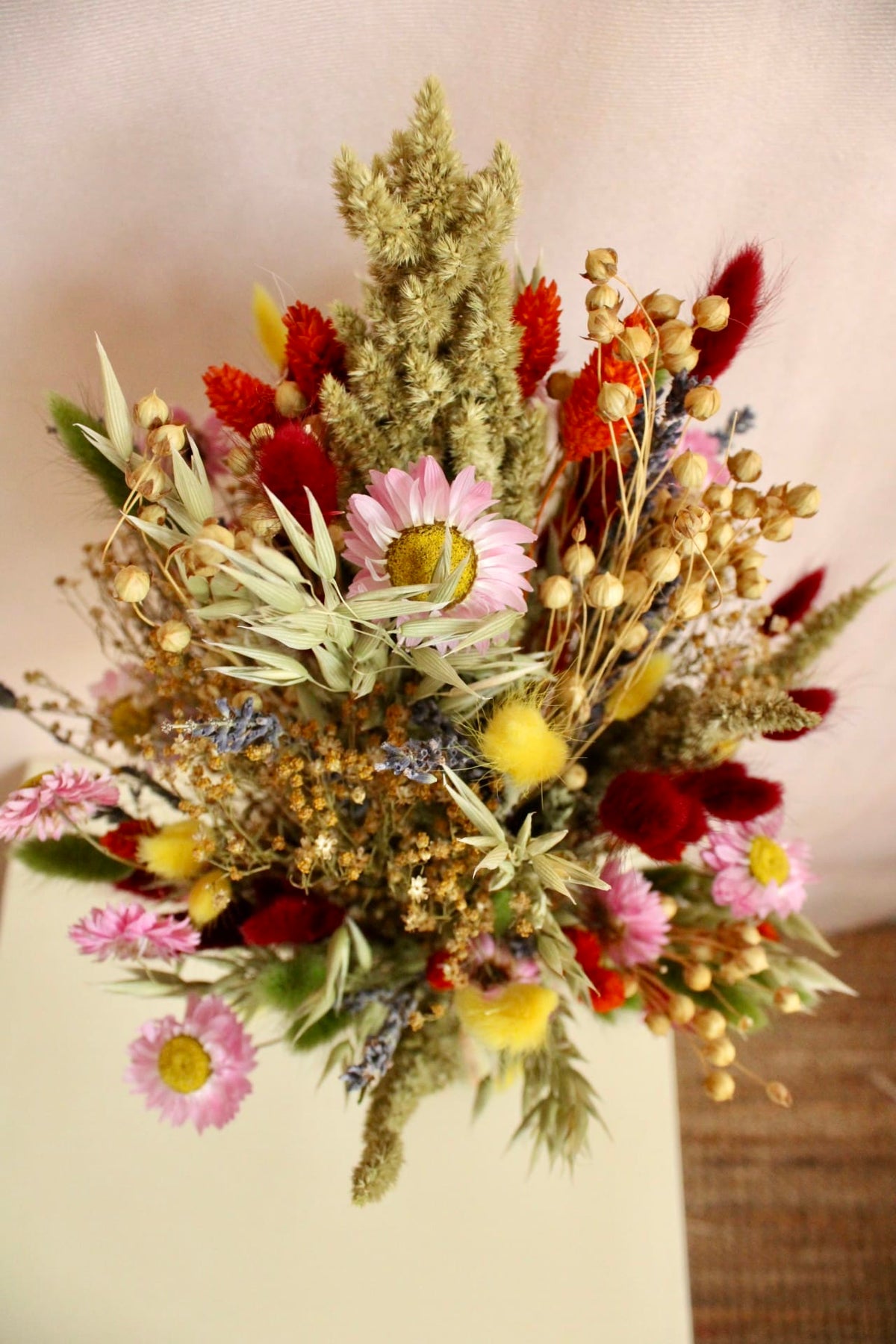 Vasenglück Trockenblumen Trockenblumenstrauss „No. 154“ bunter Wildblumenstrauß