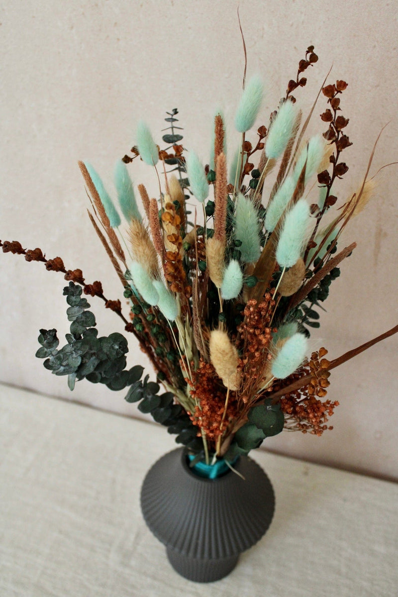Vasenglück Trockenblumen Trockenblumenstrauß „No. 3“ mit Eukalyptus und Lagurus