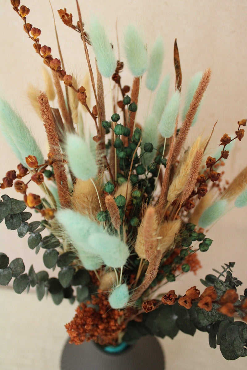 Vasenglück Trockenblumen Trockenblumenstrauß „No. 3“ mit Eukalyptus und Lagurus