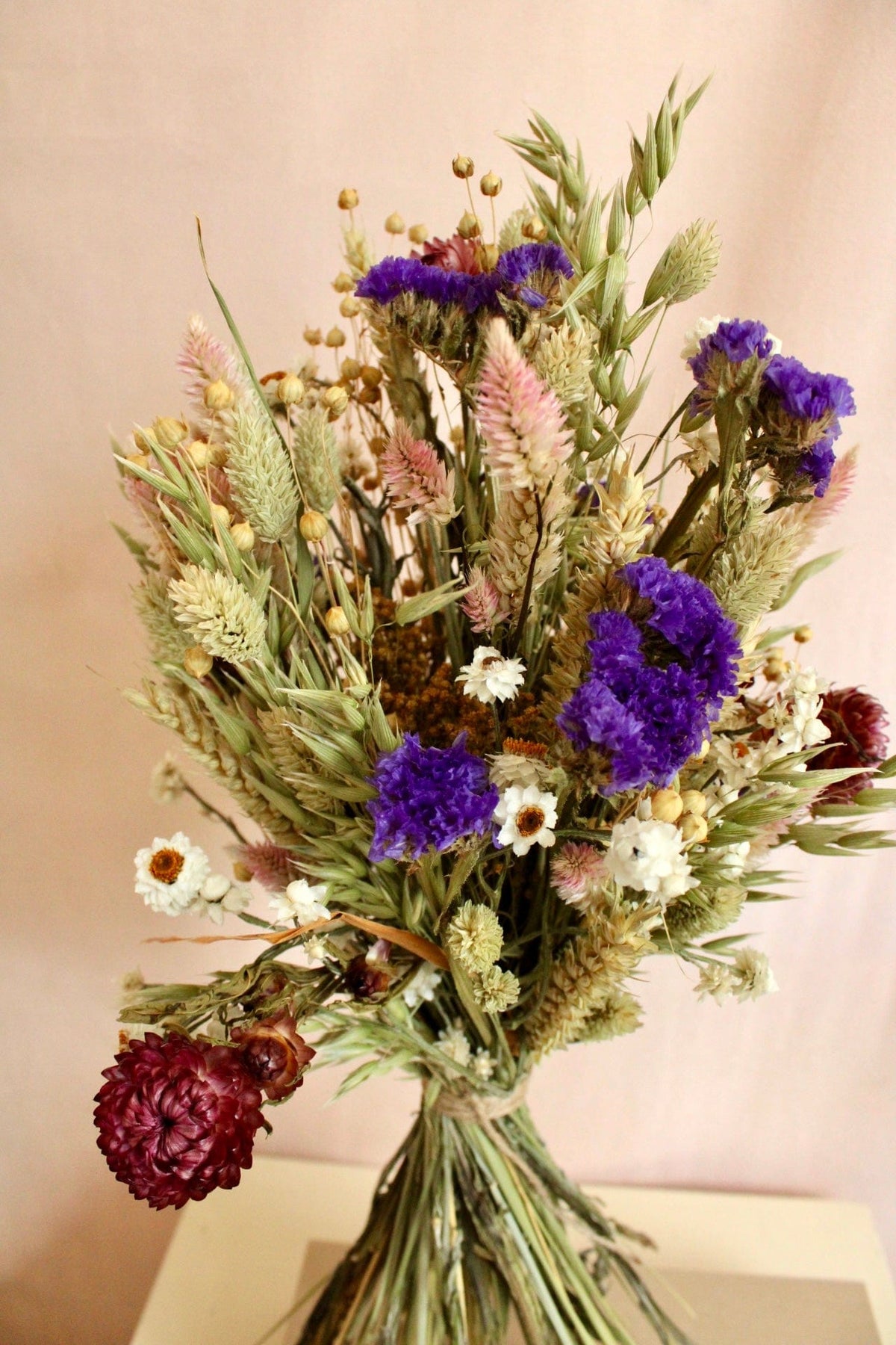 Vasenglück Trockenblumen Trockenblumenstrauss „No. 99“ mit Strohblumen & Strandflieder
