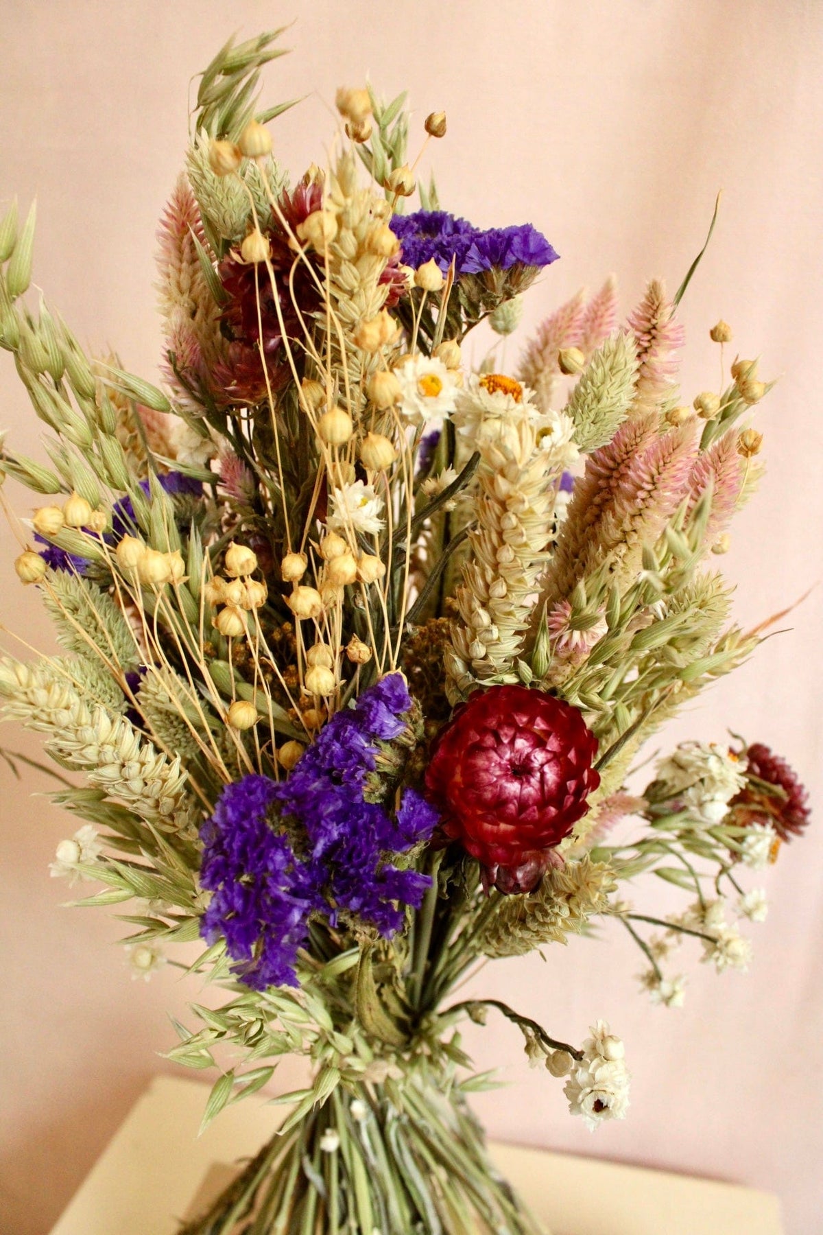 Vasenglück Trockenblumen Trockenblumenstrauss „No. 99“ mit Strohblumen & Strandflieder