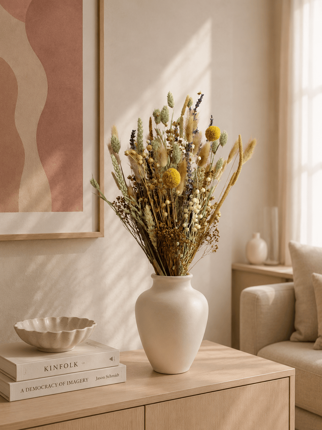 Vasenglück Trockenblumen Trockenblumenstrauss „Pure Happiness“