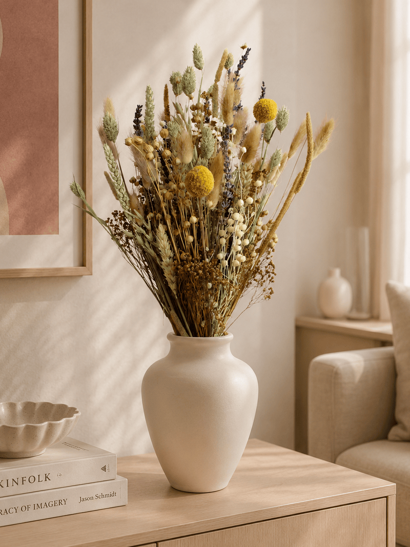 Vasenglück Trockenblumen Trockenblumenstrauss „Pure Happiness“