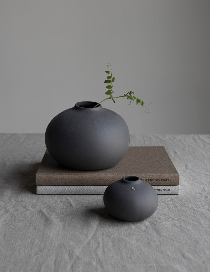 Storefactory Vase Vase | Källa Rund | Dunkelgrau