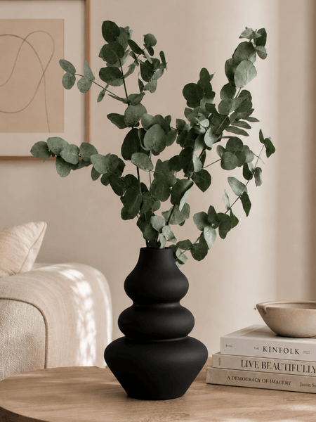 Vase Schwarz 20cm - Japandi Stil