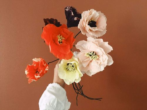 Papierblume | Dahlie | Rot Vasenglück