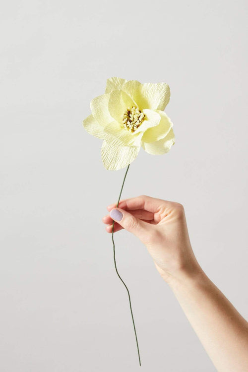 Papierblume | Dahlie | Gelb Vasenglück