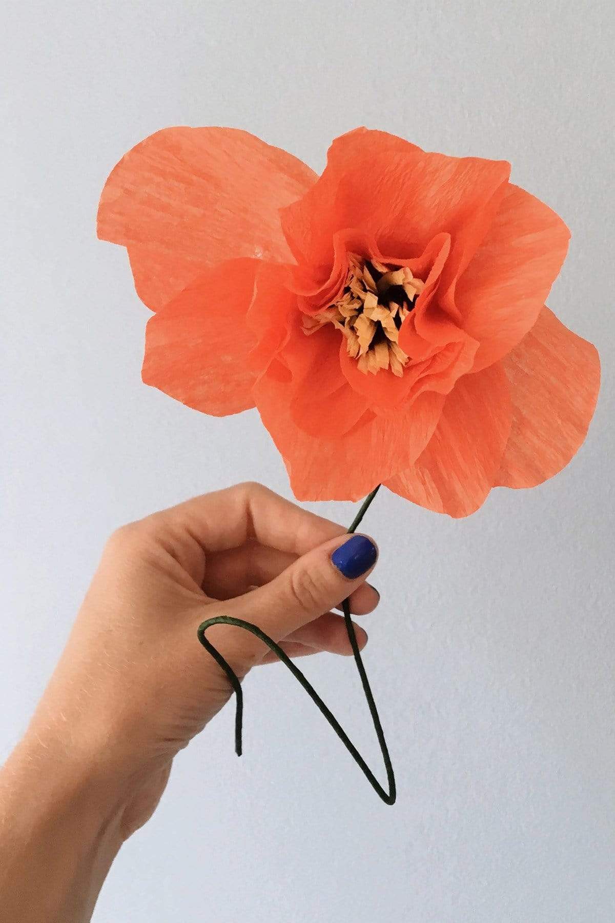 Papierblume | Mohn | Rot Vasenglück