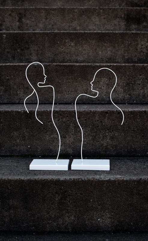 Storefactory Skulptur Skulptur | He oder She | Weiß